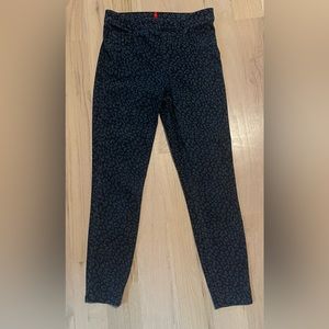 Spanx Jeanish Leggings - leopard blue - medium